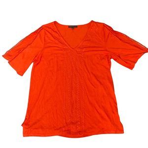 Adrianna Papell Top Size Small Orange